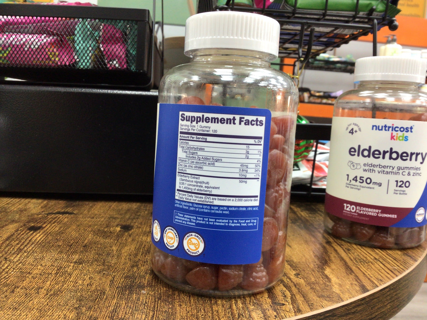 Nutricost Kids Elderberry Gummies (50mg) with Zinc & Vitamin C 120 Gummies - Gluten Free, No Corn Syrup