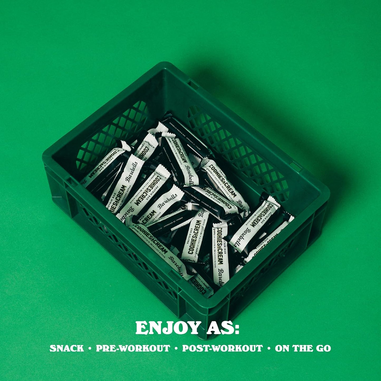 Barebells Protein Bars Cookies & Cream - 12 Count, 20g High Protein Treats - Chocolate Nutrition Bar with 1g Total Sugars - On-The-Go Breakfast or Post-Workout Snack