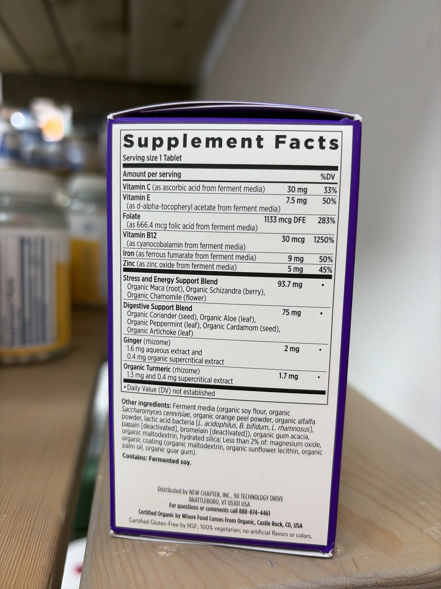 New Chapter Iron Supplement 90 Tablets | Whole-Food Fermented Iron Complex | Gentle, Non-Constipating, Energy Support