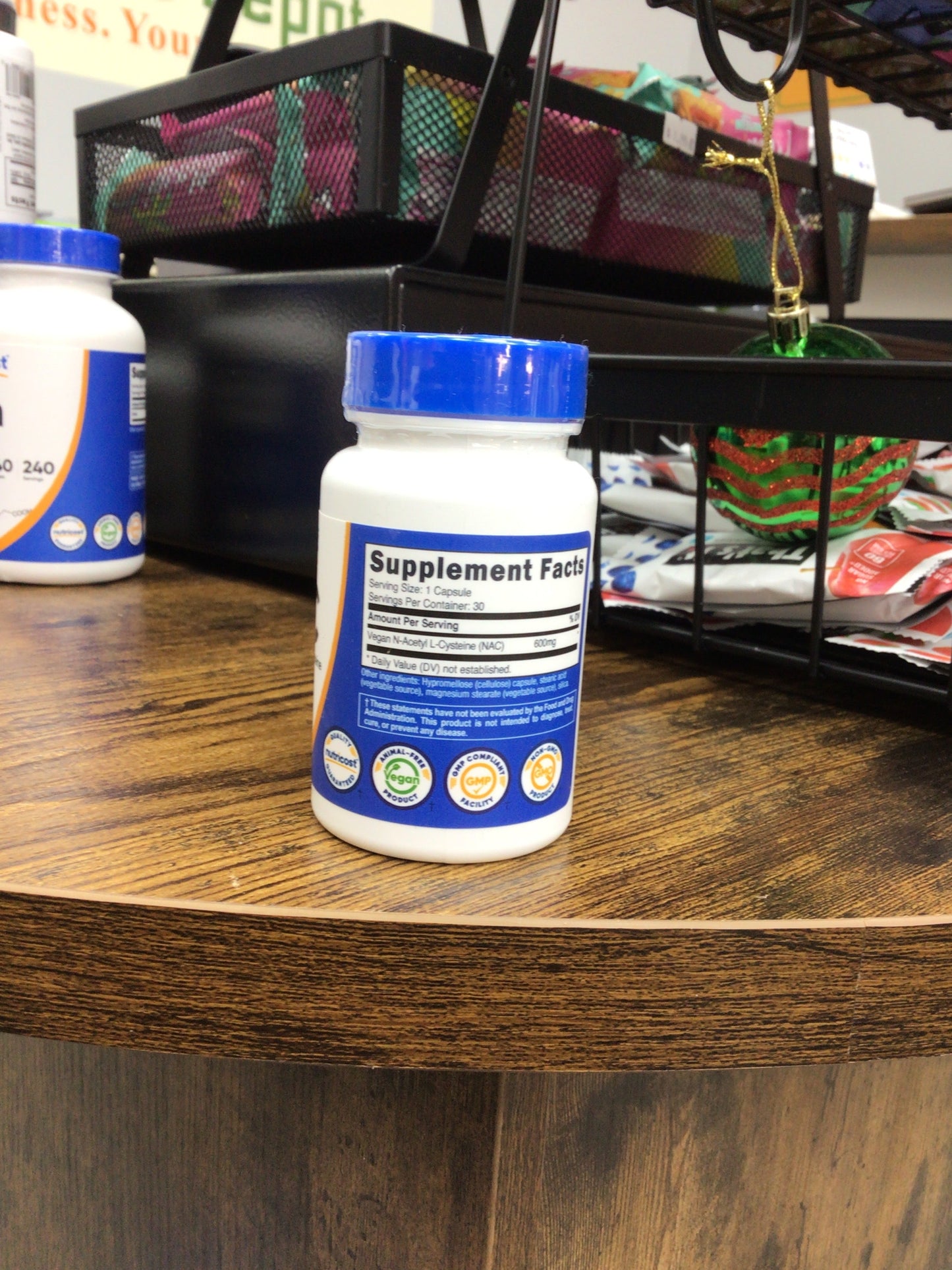 Nutricost N-Acetyl L-Cysteine (NAC) 600mg, 30 Vegan Capsules - GMO Free, Gluten Free, Vegetarian Caps