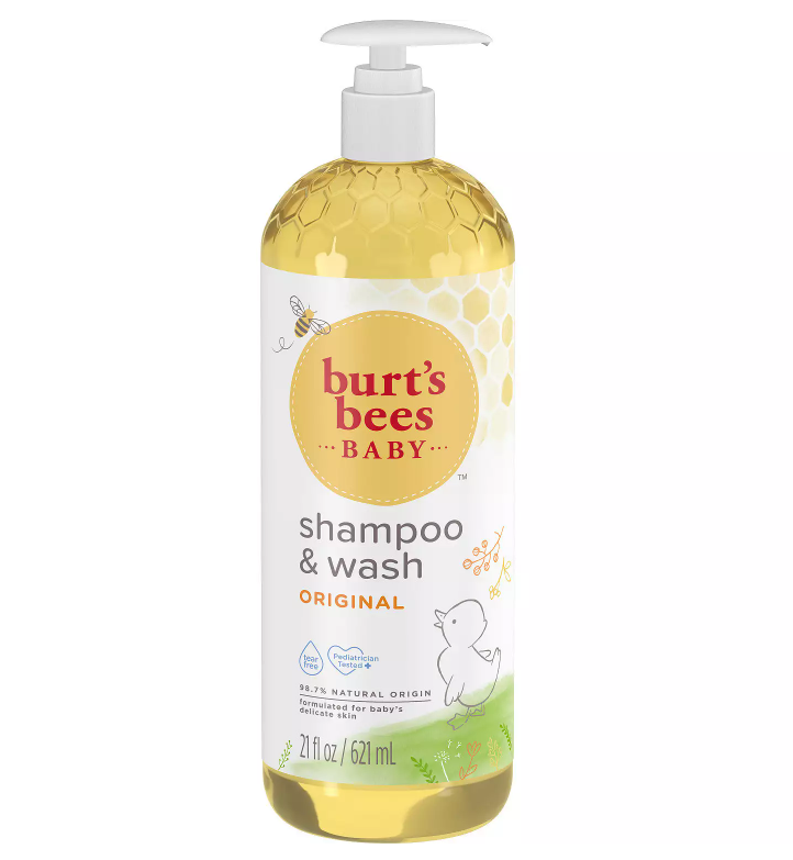 Baby Shampoo & Wash, Burt's Bees Tear Free Soap, Baby Care, Original, 21 Ounce (Packaging May Vary)