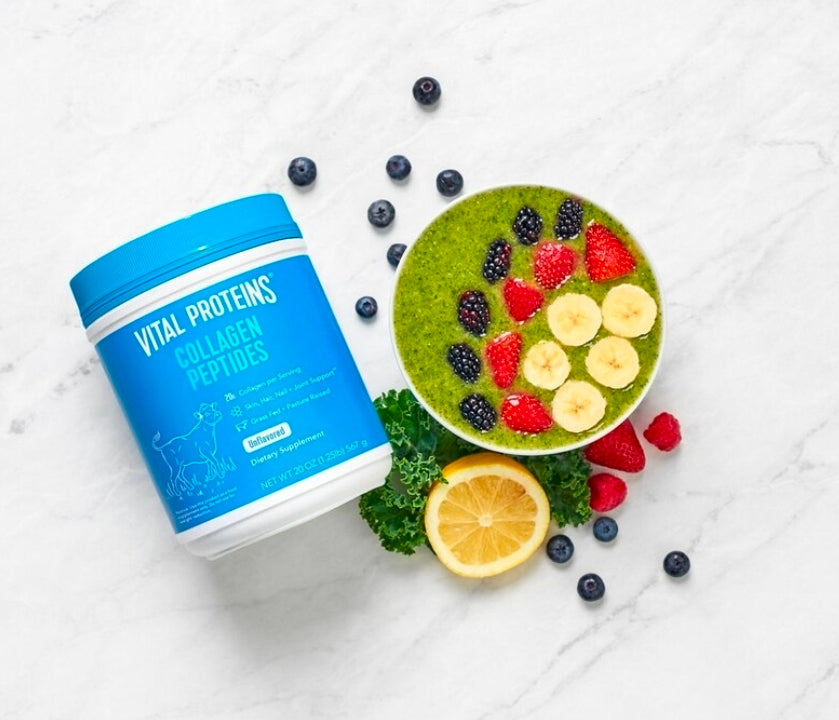 Vital Proteins Grass Fed Collagen Peptides Powder, Supports Hair, Skin, Nails, Bones, and Joints Health, Hydrolyzed Peptides - Zero Sugar, Unflavored, 20oz