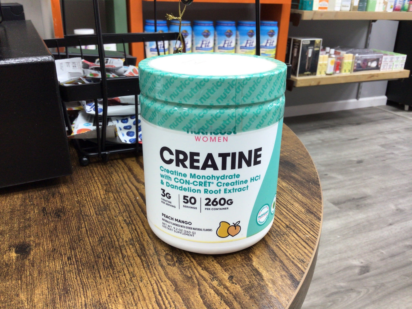 Nutricost Creatine Monohydrate Powder for Women, Micronized, Peach Mango Flavor, 50 Servings - Vegetarian, Non-GMO, Gluten Free