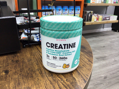 Nutricost Creatine Monohydrate Powder for Women, Micronized, Peach Mango Flavor, 50 Servings - Vegetarian, Non-GMO, Gluten Free