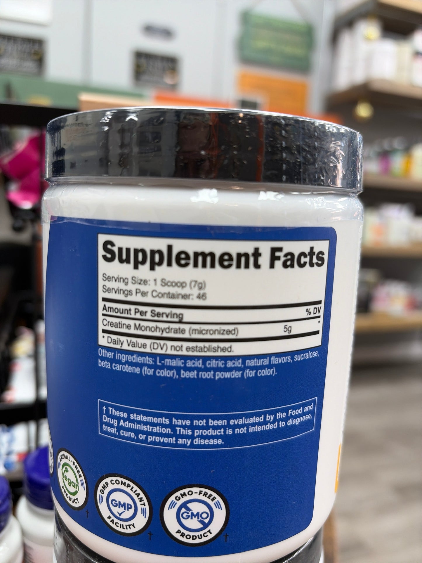 Nutricost Performance  Creatine Monohydrate Powder (Pineapple Mango Flavored 10.7 Oz 5 G (300 G)-High Quality Micronized Creatine Supplement - Vegan, Non-GMO, Gluten Free