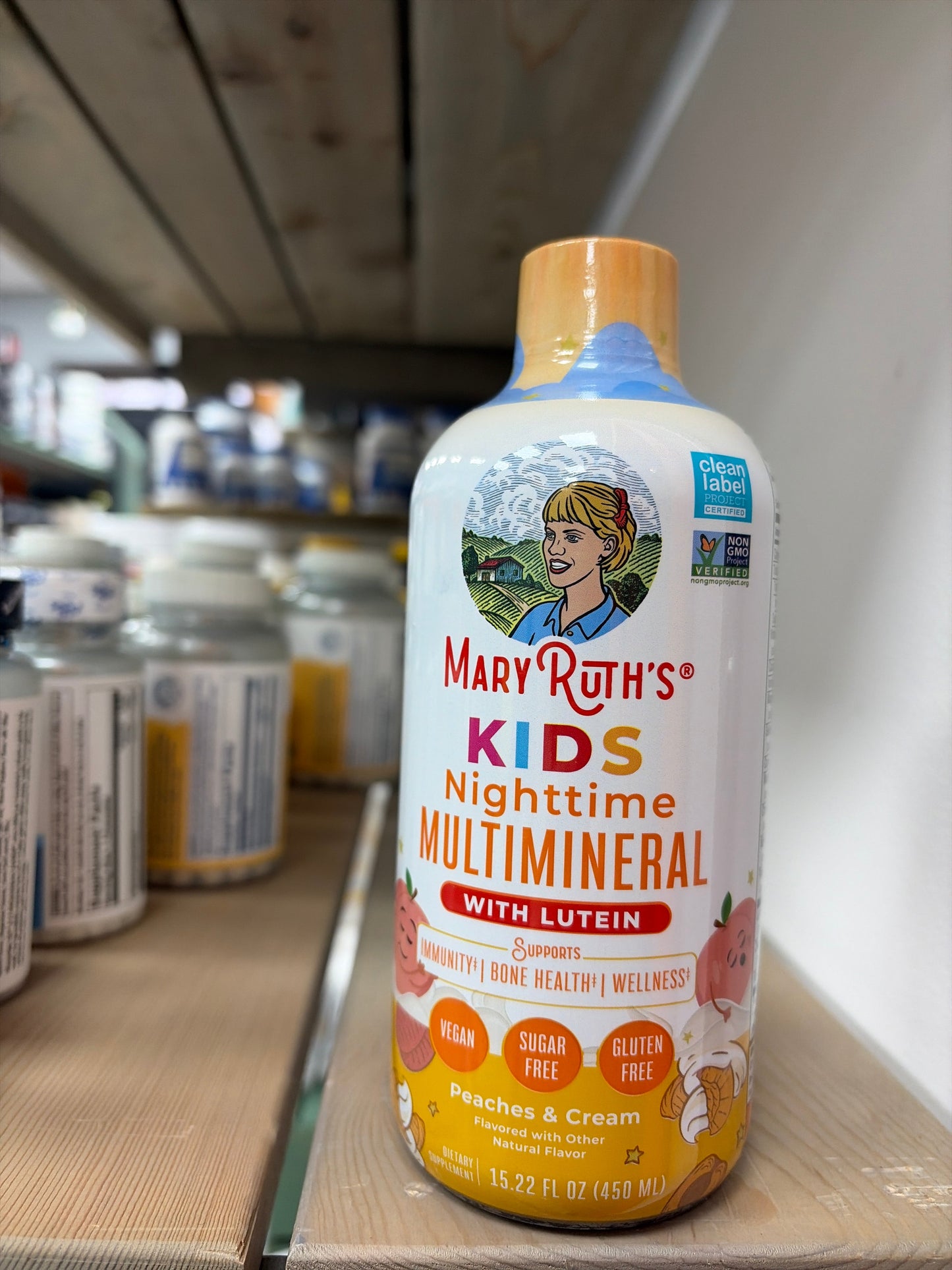Kids Liquid Nighttime Multimineral by MaryRuth's | Bone Health | Immune Function | Bedtime Supplement | Kids Vitamins | Magnesium | Vegan | Sugar Free | 30-180 Servings | 15.22 fl oz