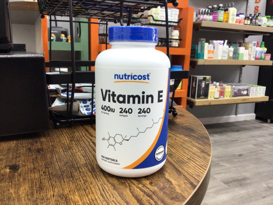 Nutricost Vitamin E 400 IU, 240 Softgel Capsules - Gluten Free, Non-GMO