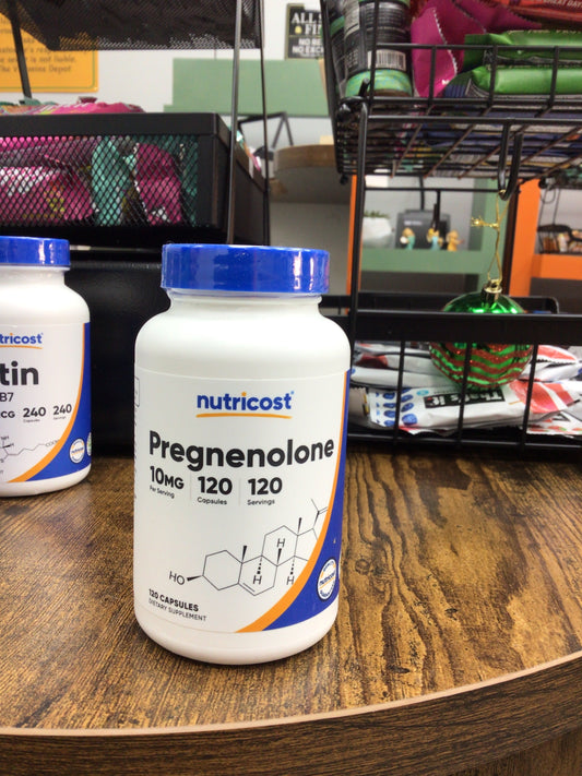 Nutricost Pregnenolone 10mg, 120 Capsules - Non-GMO, Gluten Free, Vegetarian Capsules