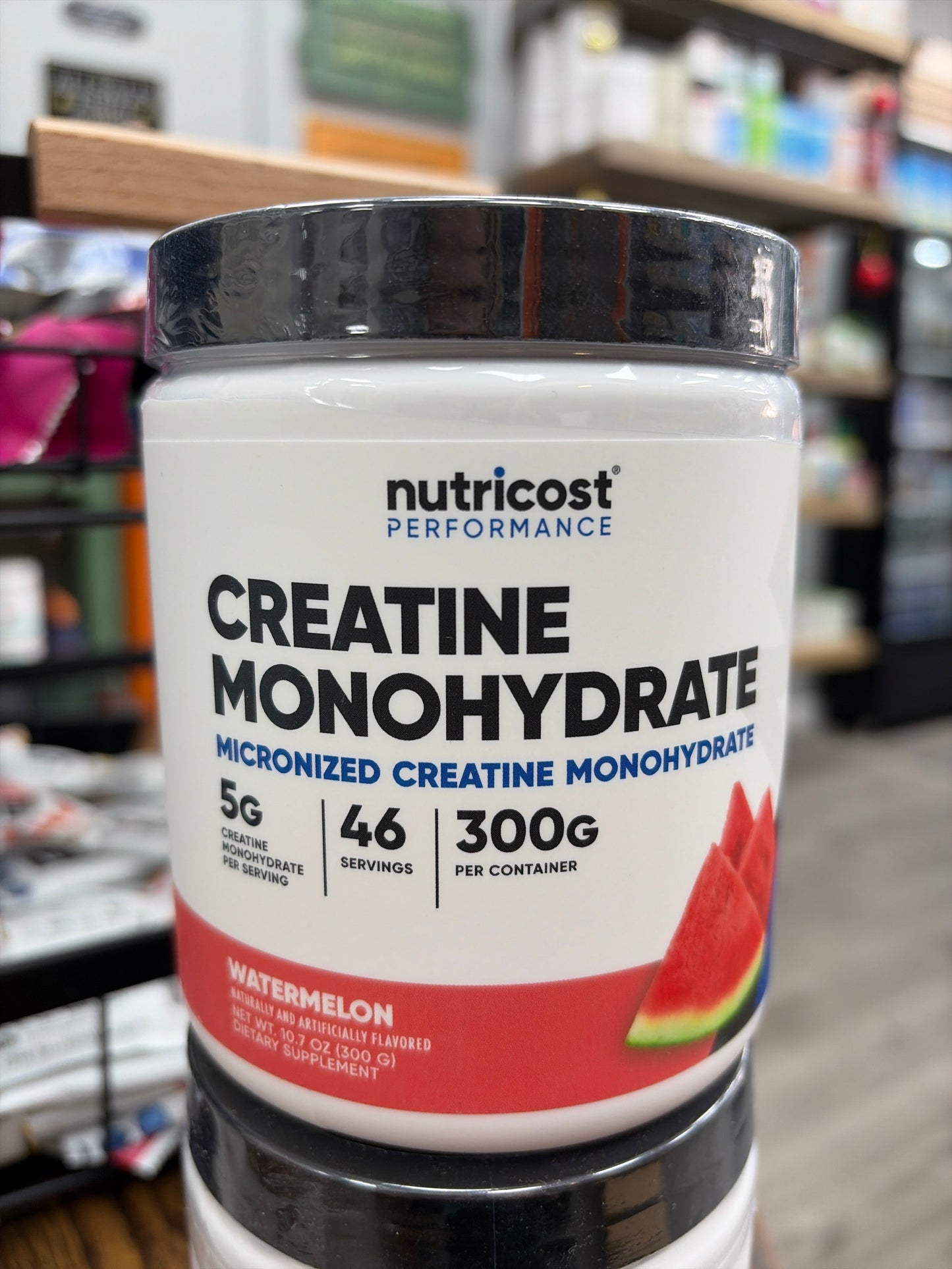 Nutricost Performance Creatine Monohydrate Powder (Watermelon, 10.7 OZ (300 Gram) - Micronized Creatine Supplement - Vegan, Non-GMO, Gluten Free