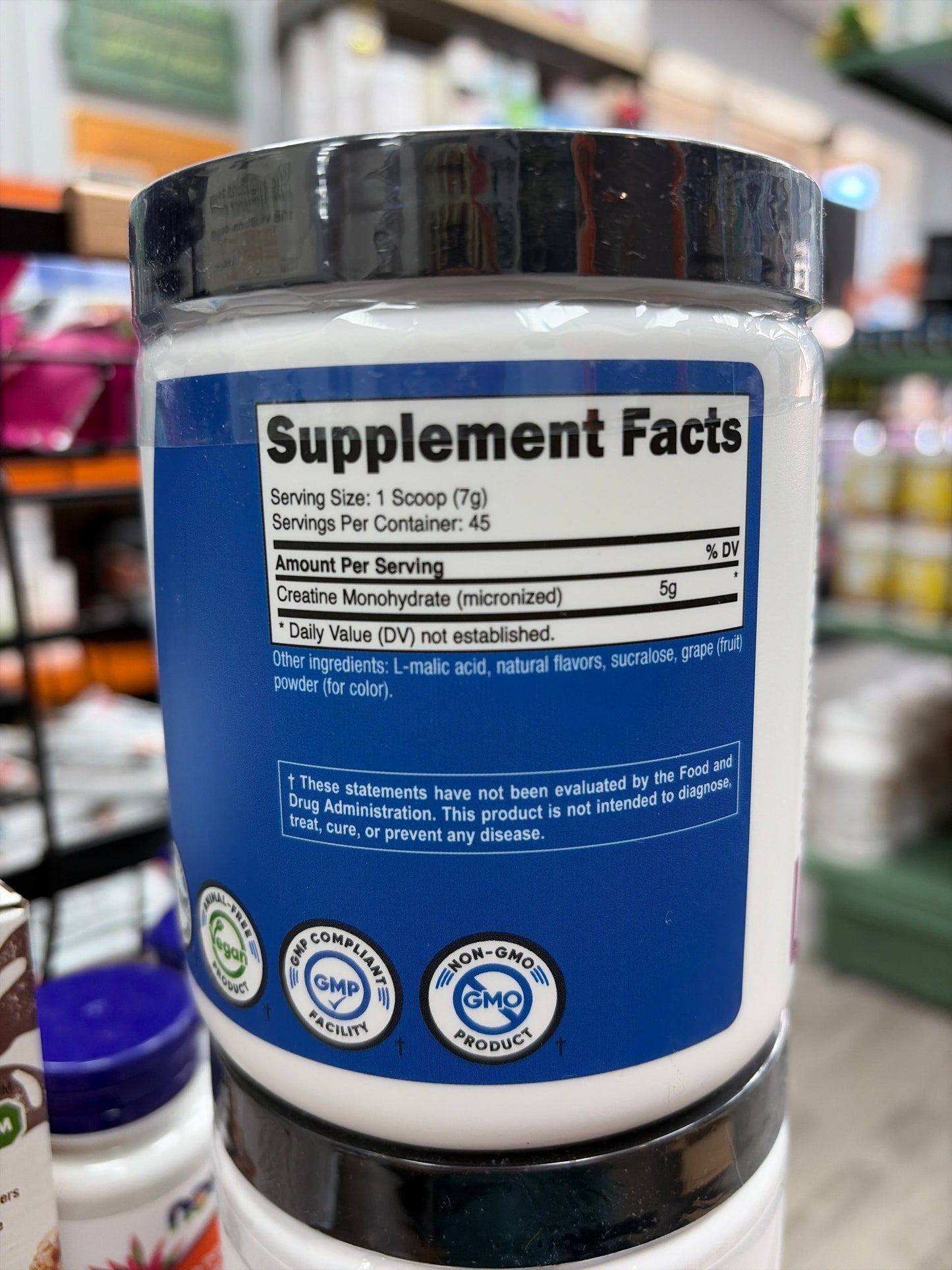 Nutricost Performance Creatine Monohydrate Powder ( Grape Flavored 10.7 Oz 5 G(300 Gram) - High Quality Micronized  Creatine Supplement - Vegan, Non-GMO, Gluten Free