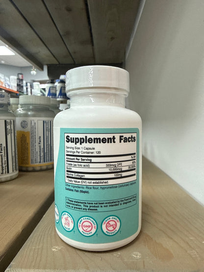 Nutricost Women Biotin 10.000mcg (120 servings) - with Folate &amp; Collagen, Gluten Free &amp; Non-GMO