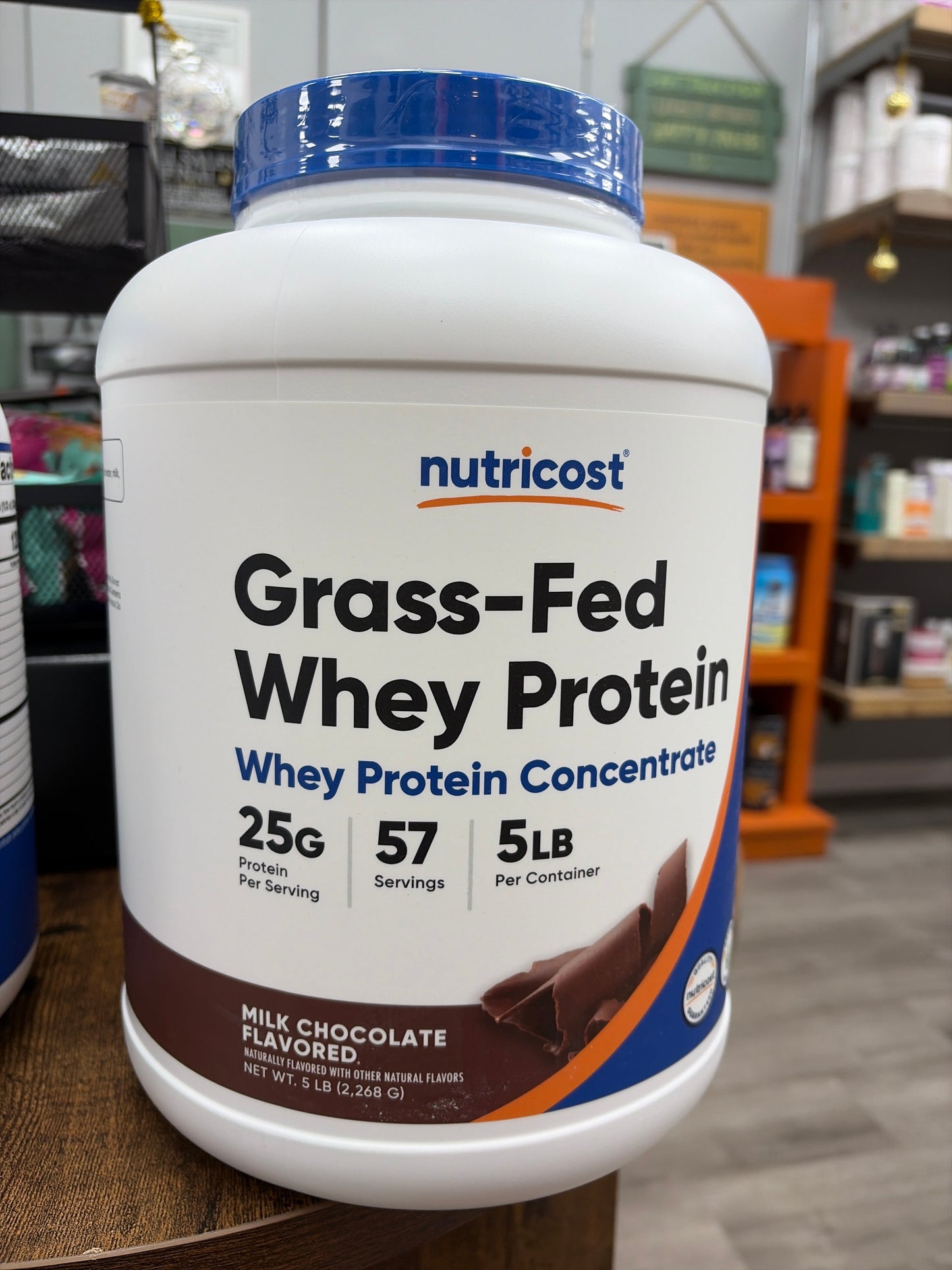 Nutricost Grass-Fed Whey Protein Milk Chocolate Flavored 5 LB- Undenatured, Non-GMO, Natural Flavors…