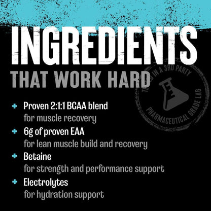 Animal Juiced Amino Acids - BCAA Powder EAA Matrix Plus Hydration with Electrolytes and Sea Salt Anytime Recovery and Improved Performance, Grape Flavor, 30 Servings
