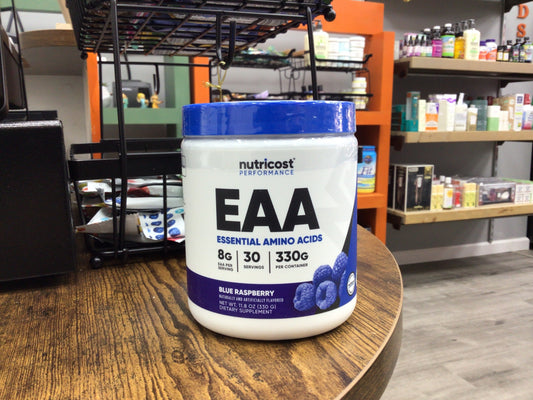 Nutricost EAA Powder 30 Servings (Blue Raspberry) - Essential Amino Acids - Non-GMO, Gluten Free, Vegetarian Friendly