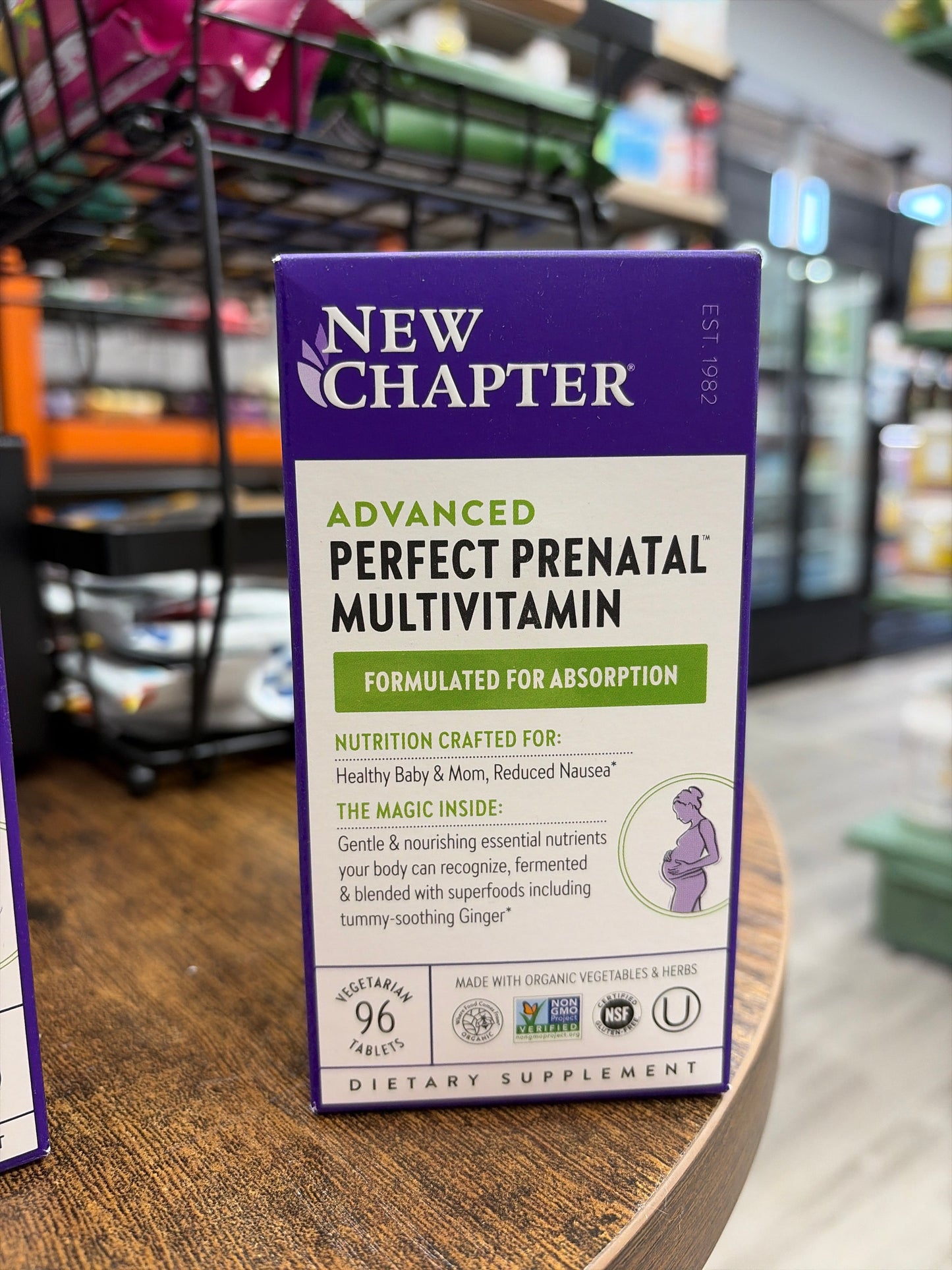 New Chapter Advanced Perfect Prenatal Vitamins, 96ct, Made with Organic, Non-GMO Ingredients for Healthy Baby & Mom - Folate (Methylfolate), Whole-Food Fermented Iron, Vitamin D3 + Ginger