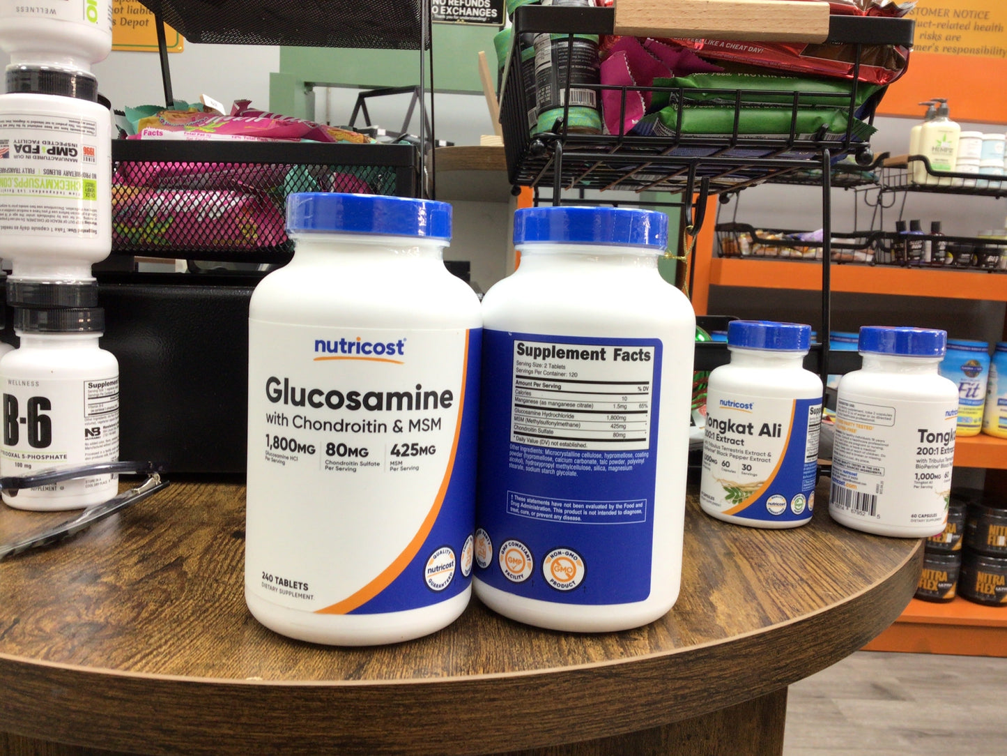 Nutricost Glucosamine 1800mg with Chondroitin & MSM, 240 Tablets, 120 Servings - Non-GMO, Gluten Free