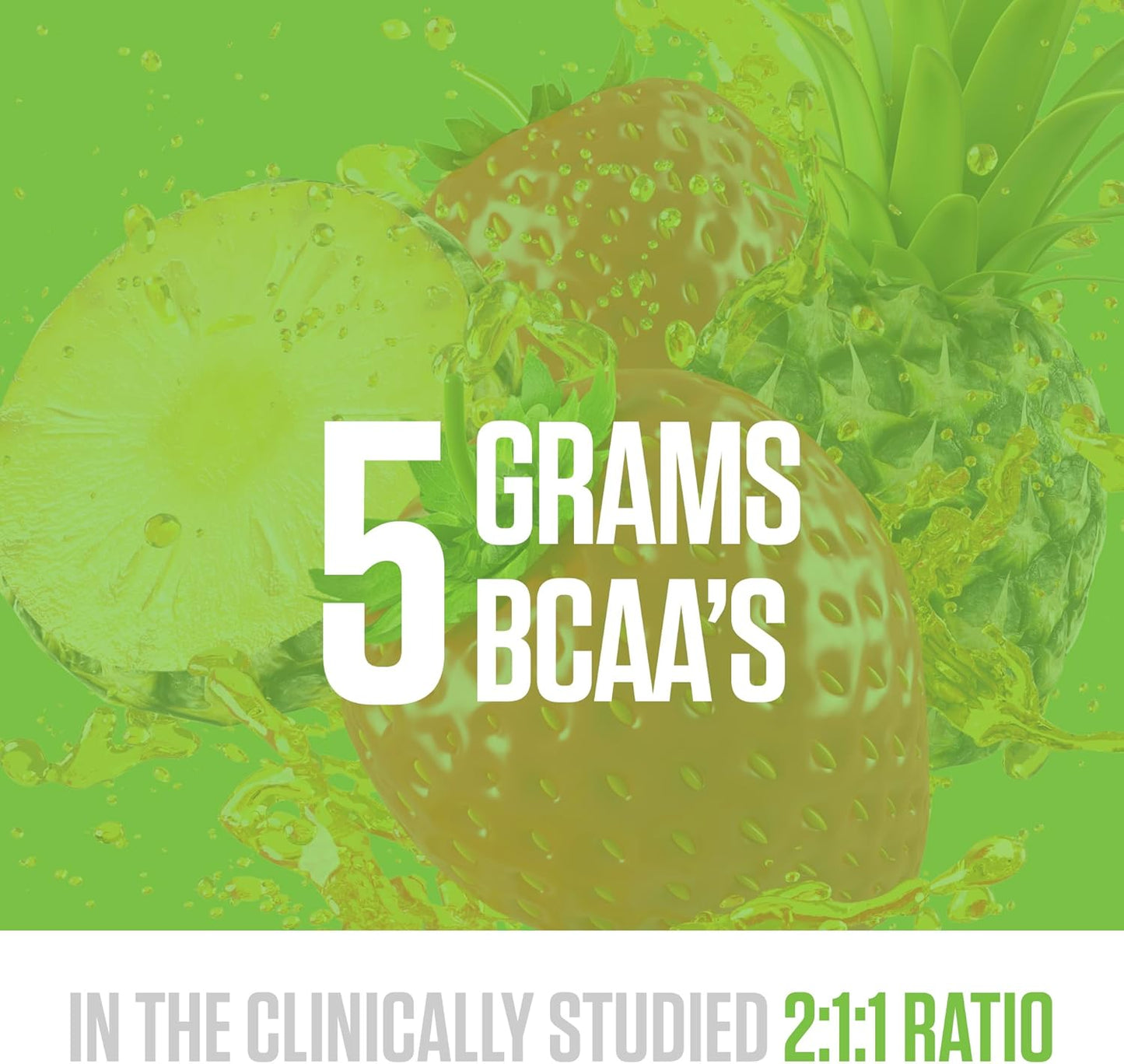 RYSE BCAA EAA Powder - Strawberry Pineapple - 5g Branched Chain Amino Acids, 3g Essential Aminos, Sugar-Free Electrolytes for Pre & Post Workout Muscle Recovery, Hydration and Strength - 30 Servings