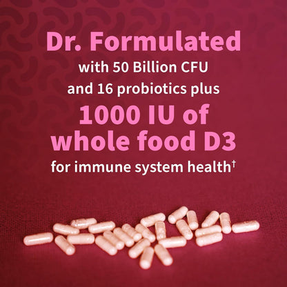 Garden of Life Dr. Formulated Probiotics Urinary Tract+ - 50 Billion CFU - Supports Digestive, Immune & Urinary Tract Health - Shelf Stable - 60 Vegetarian Capsules