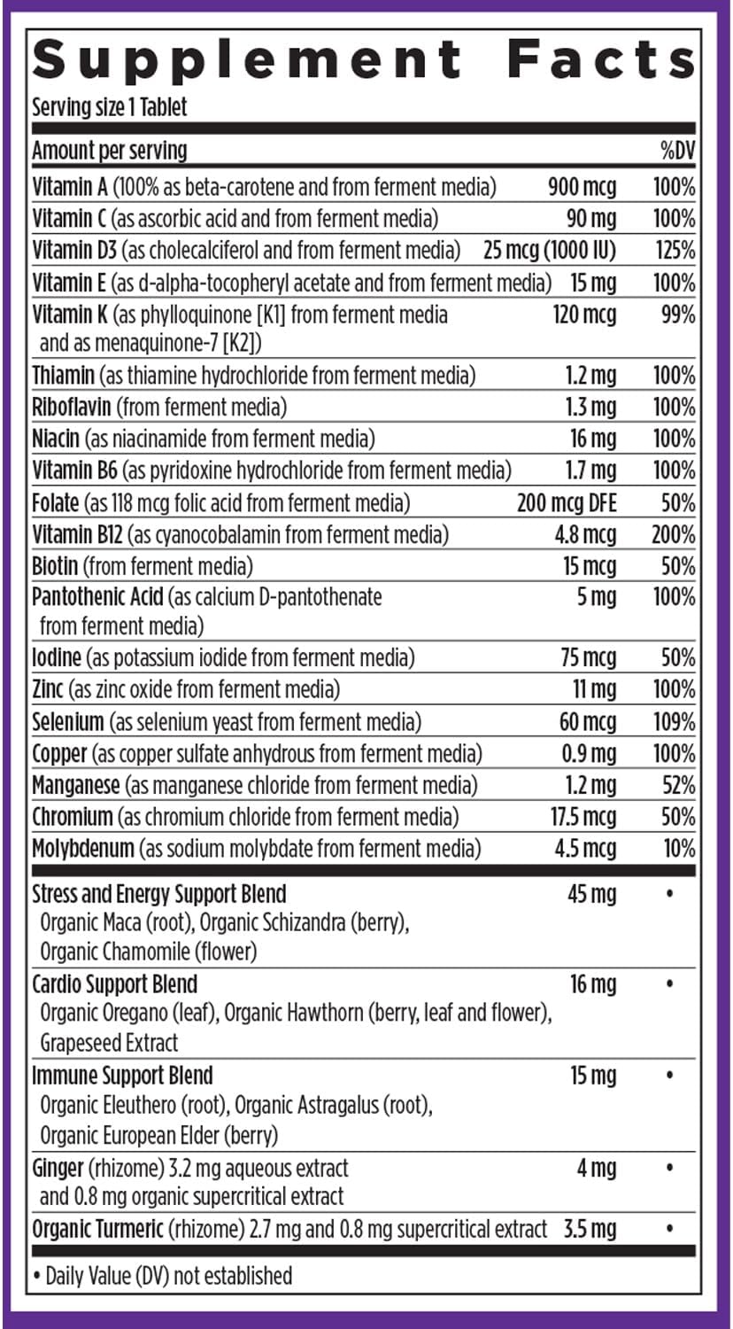 New Chapter Men’s Multivitamin, B6, Extra B12, D3, Vitamin C & Zinc, Immune, Heart, Cellular Energy, and Brain Health, Gentle on The Stomach, One Daily, Non-GMO, Gluten-Free, 18+, 48 Tablets