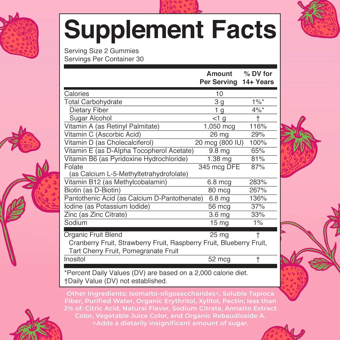 MaryRuth Organics Women's Immune Support Multivitamin Gummies | Ages 14+ | Skin Health | Gummy Vitamins for Women | Sugar-Free | Vegan | Non-GMO | 60 Count