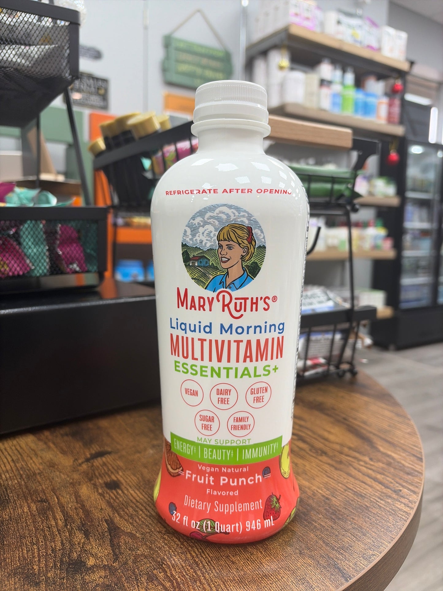 MaryRuth Organics Liquid Morning Multivitamin Essentials+ | Vitamin A C D E B6 B12 Biotin Zinc, Mens Womens Multivitamin, Immune Support, Beauty | Sugar Free | Vitamins for Ages 1+ | Vegan | 32 Fl Oz