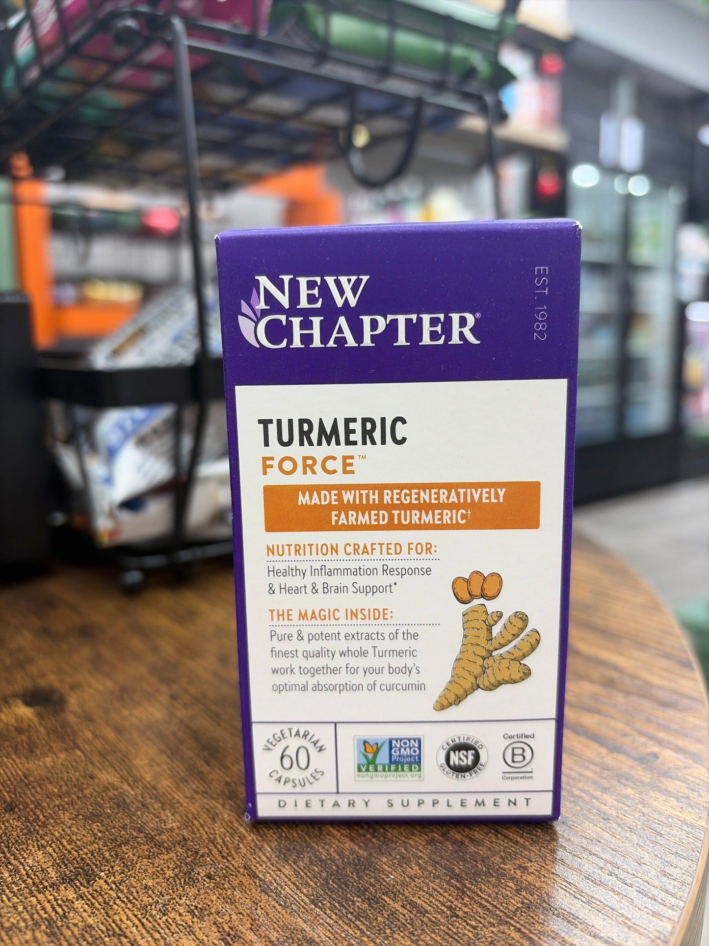 New Chapter Turmeric Supplement, One Daily, Heart, Brain & Healthy Inflammation Support, Supercritical Turmeric Curcumin Means No Black Pepper Needed, Non-GMO, Gluten Free – 60 Count (2 Month Supply)
