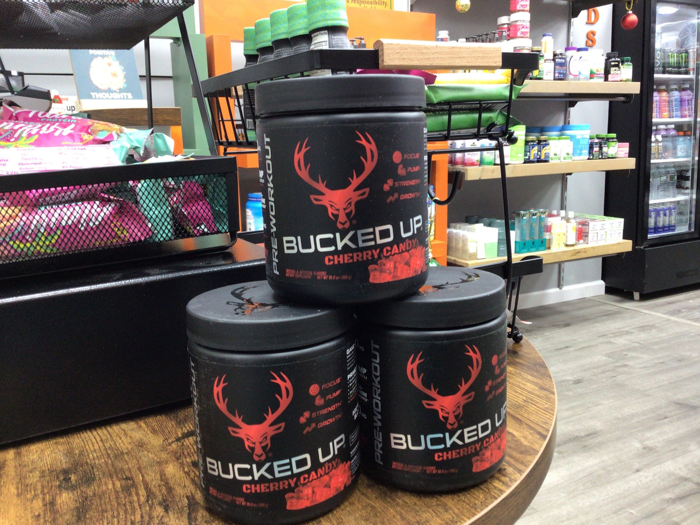 Bucked Up Energy Drink 300mg (Cherry Hard Candy) (12 CT)