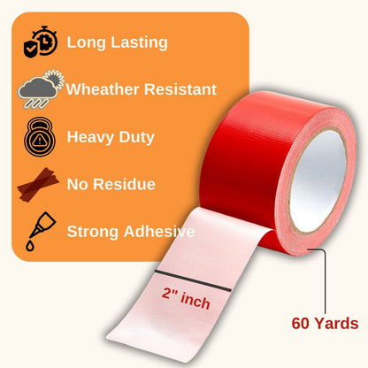 OceanSSH Heavy Duty Repair Duct Tape–Orange with Strong Adhesive