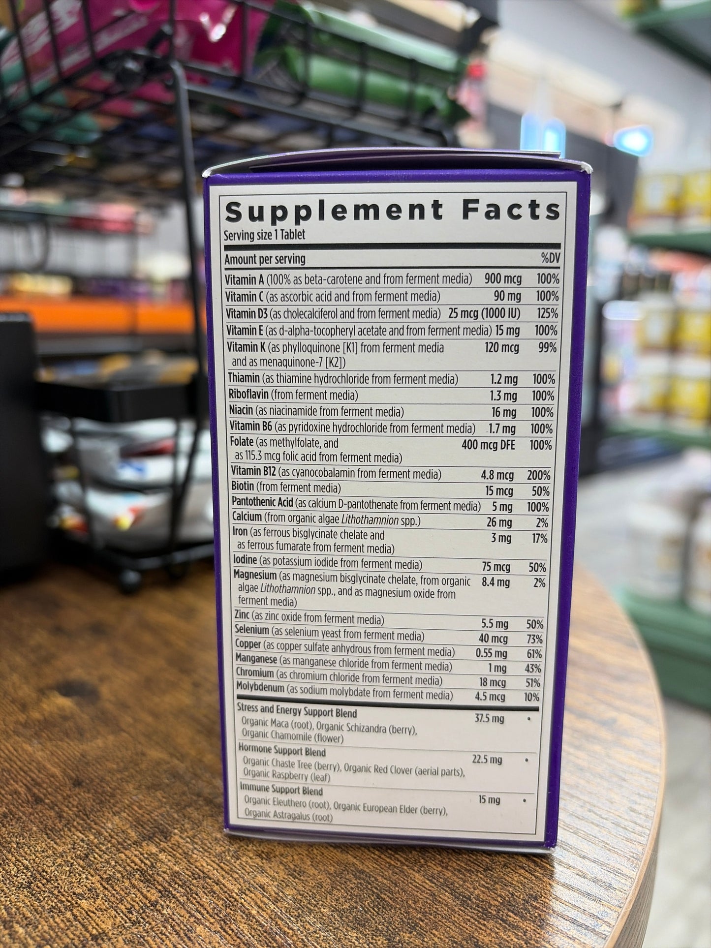 New Chapter Women’s Multivitamin, Iron, B6, B12, Biotin for Hair Growth, D3, Vit C, Zinc for Immune & Stress Support, Gentle on an Empty Stomach, One Daily, Non-GMO, Gluten-Free, 18+, 72 Tablets