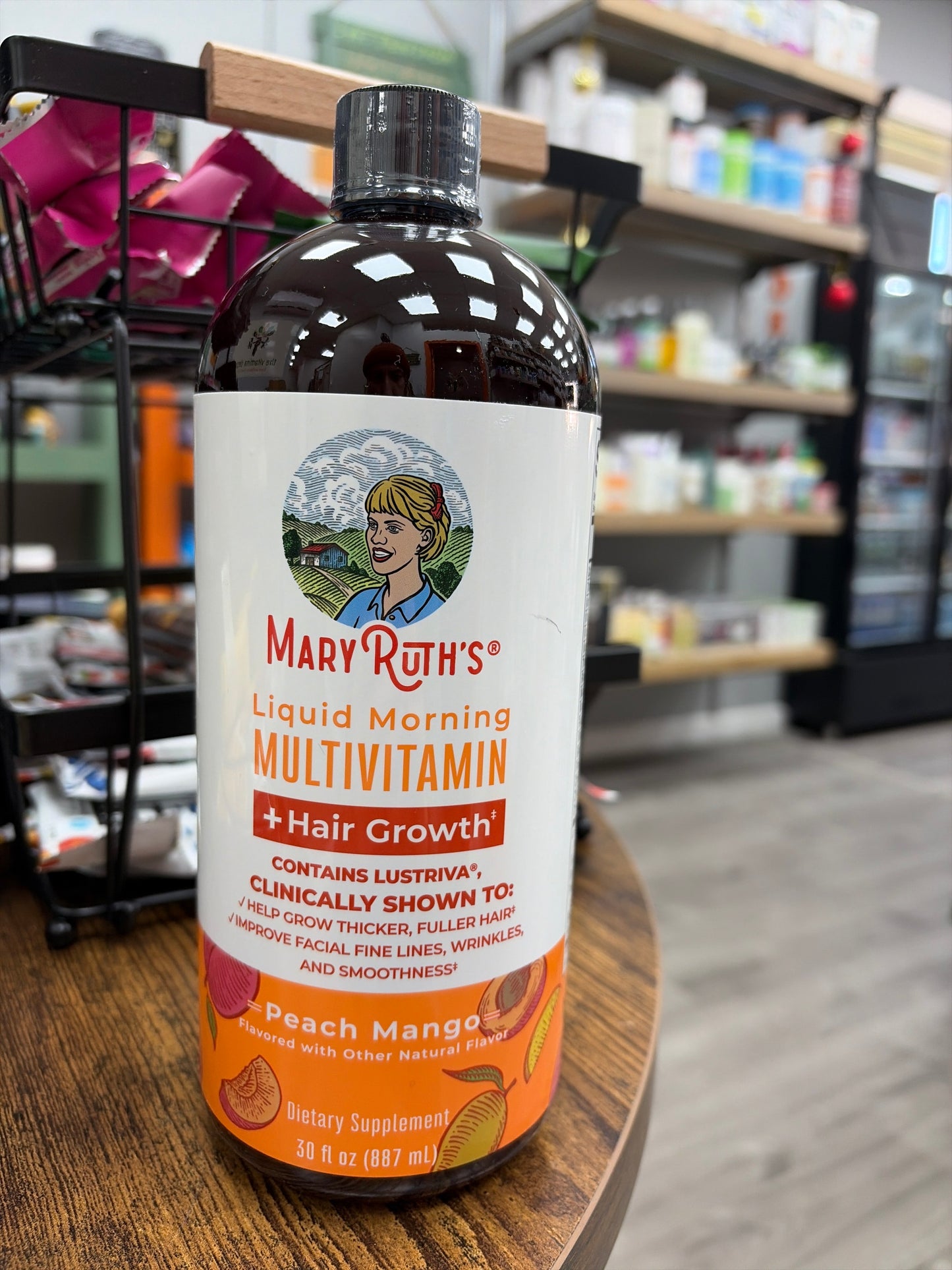 MARYRUTH'S Liquid Multivitamin+Hair Growth | Clinically Tested for Thicker Hair & Facial Wrinkles in Women | Biotin 10000mcg | Lustriva Hair Growth Supplement | Skin Care | Age 18+ | 30 Fl Oz