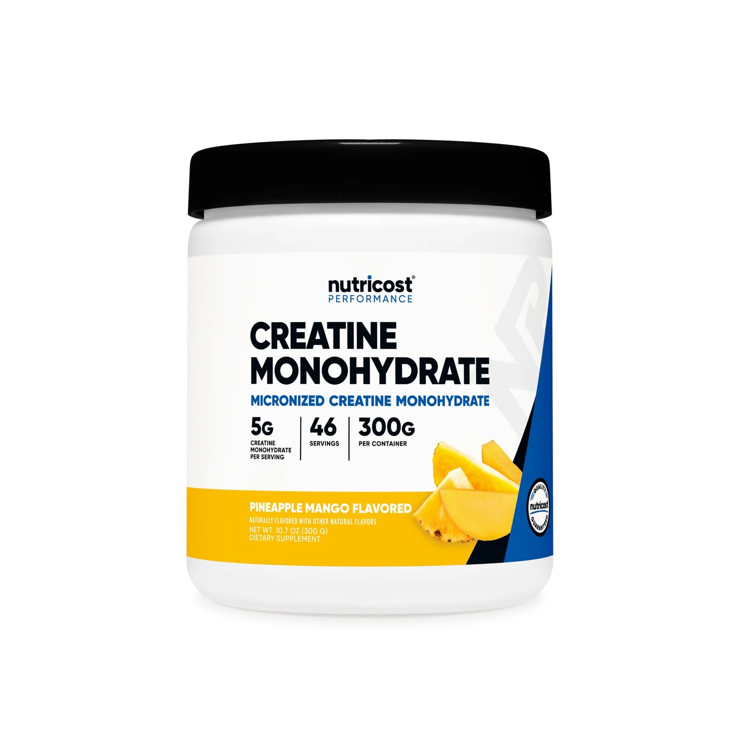 Nutricost Performance  Creatine Monohydrate Powder (Pineapple Mango Flavored 10.7 Oz 5 G (300 G)-High Quality Micronized Creatine Supplement - Vegan, Non-GMO, Gluten Free