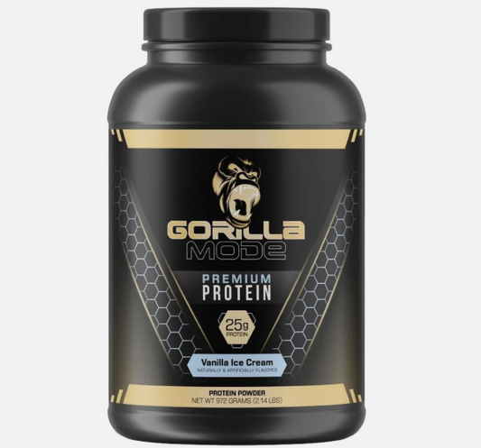 Gorilla Mode Premium Protein Vanilla Ice Cream  2.14 LBS