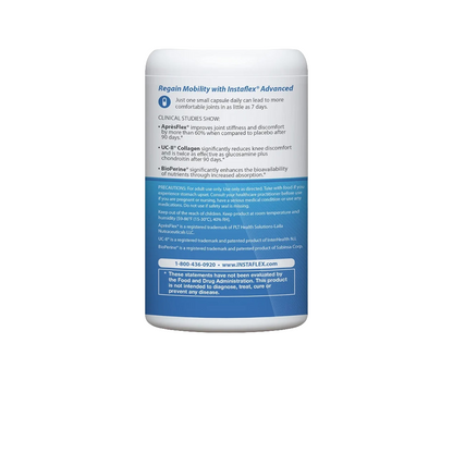 Instaflex Advanced Joint Support Supplement - Turmeric, Resveratrol, Boswellia Serrata Extract, BioPerine, UC-II Collagen- 30 Count