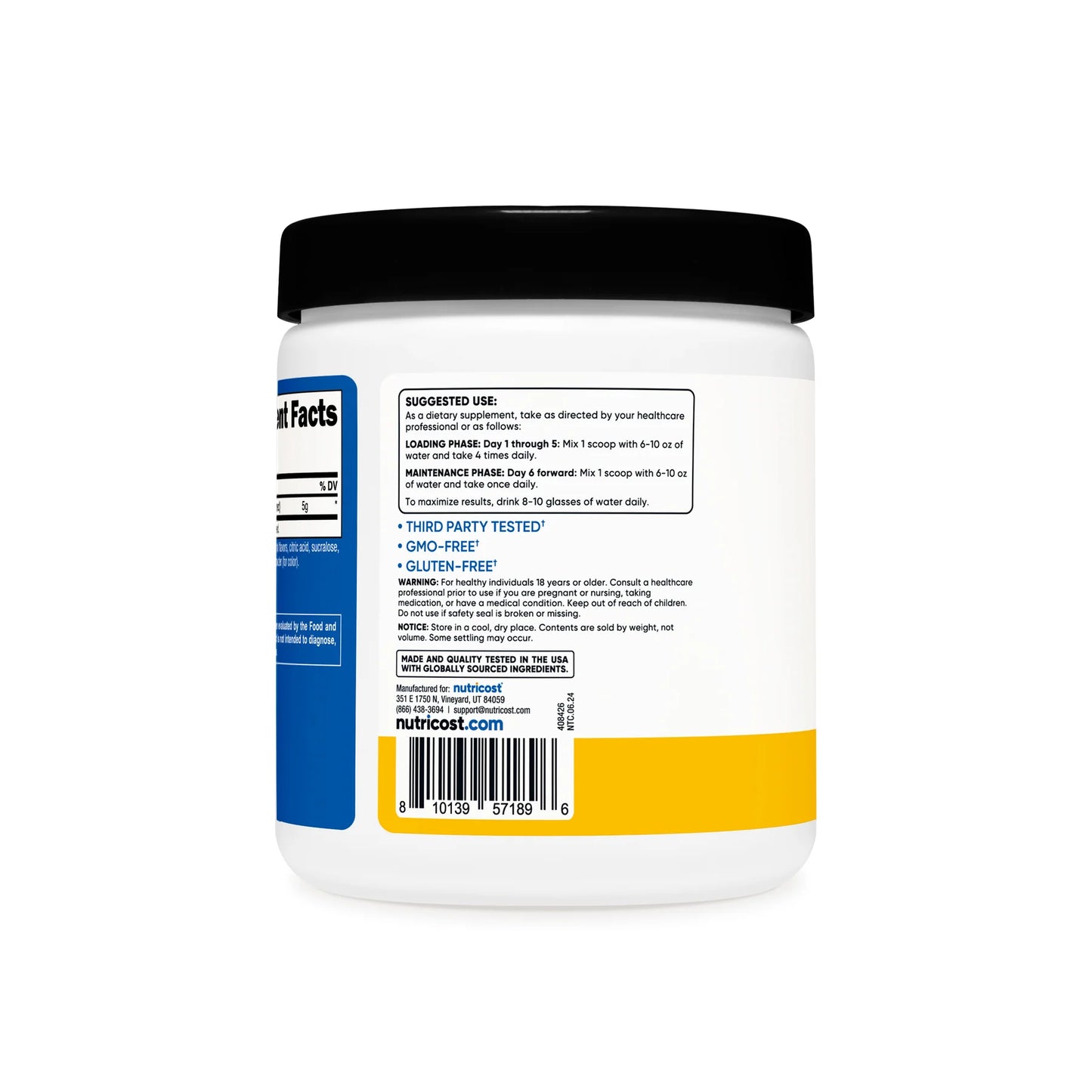 Nutricost Performance  Creatine Monohydrate Powder (Pineapple Mango Flavored 10.7 Oz 5 G (300 G)-High Quality Micronized Creatine Supplement - Vegan, Non-GMO, Gluten Free