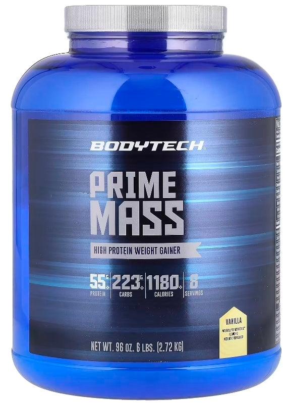 Prime Mass, High Protein Weight Gainer, Vanilla, 6 lbs (2.72 kg)