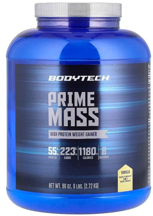 Prime Mass, High Protein Weight Gainer, Vanilla, 6 lbs (2.72 kg)