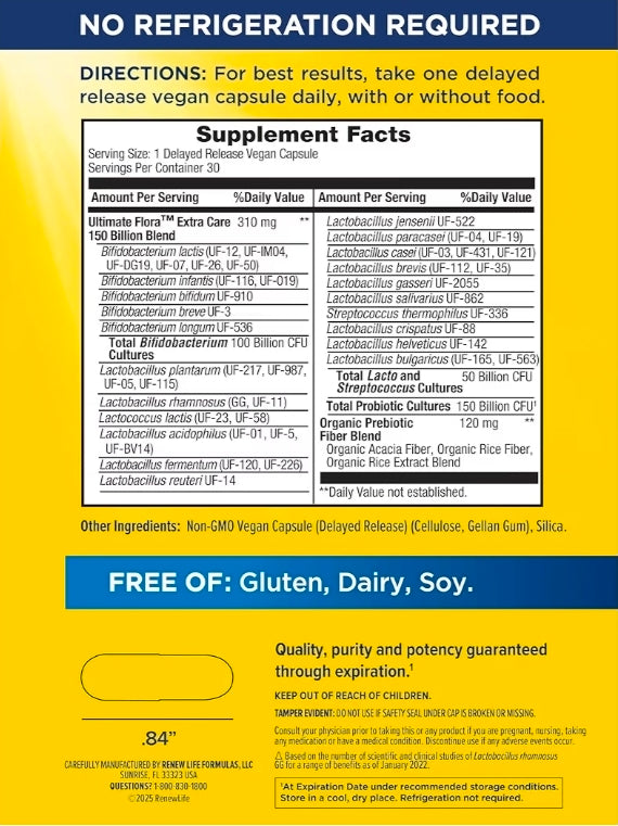Renew life ultimate flora probiotic