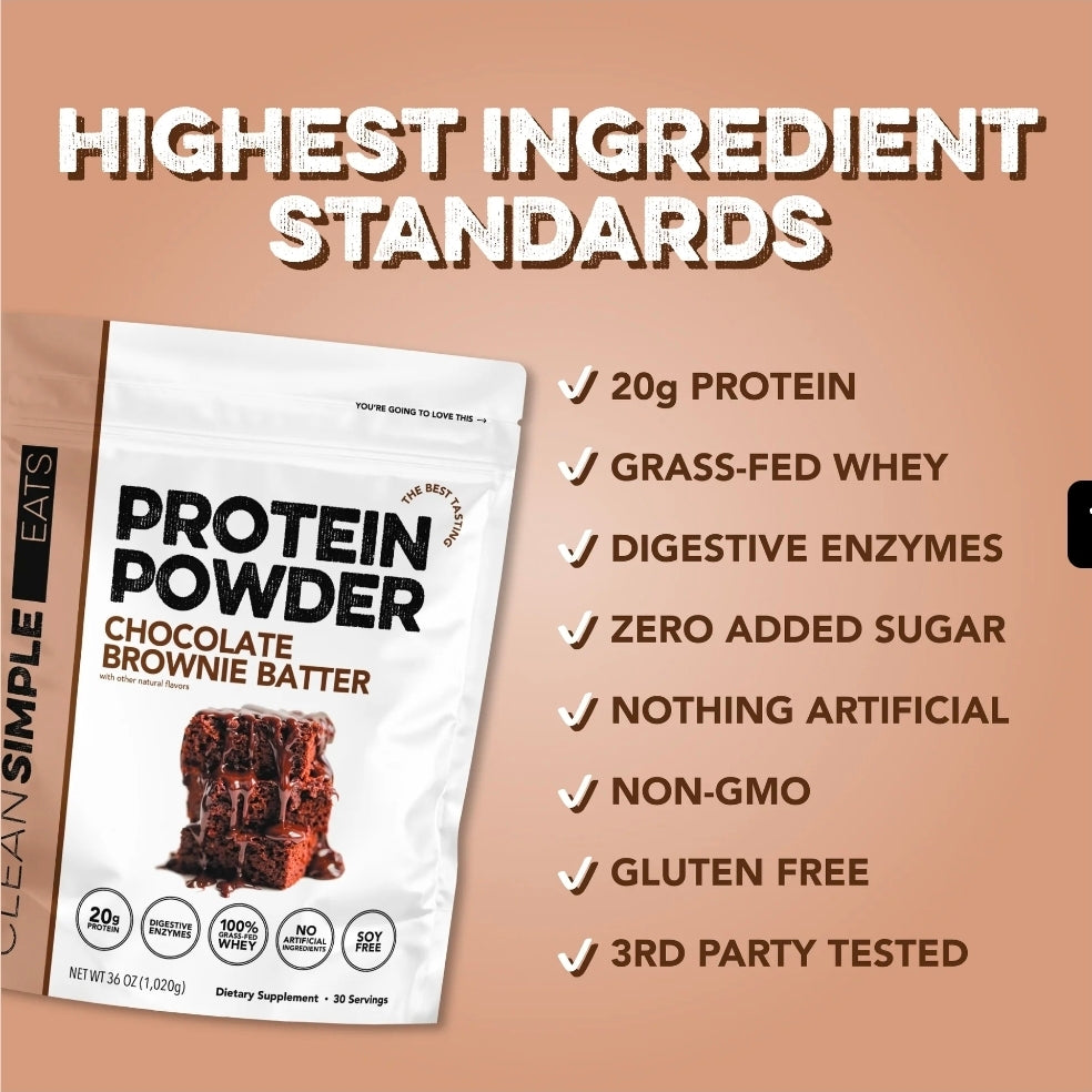 Clean Simple Eats 30 Servings Protein Chocolate Batter
