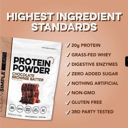 Clean Simple Eats 30 Servings Protein Chocolate Batter