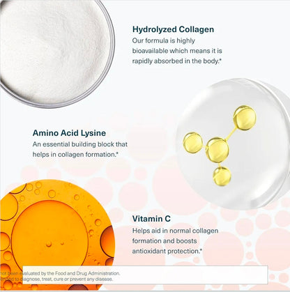 Youtheory Advanced Collagen - 6,000 mg Hydrolyzed Collagen Peptides - Includes Antioxidants & Contains Vitamin C - Hair Growth, Nails, Joint Health & Bone Support* - 290 Tablets (48-Day Supply)