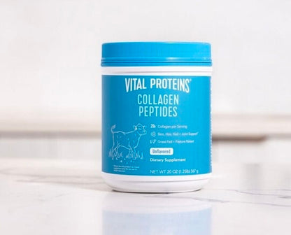 Vital Proteins Grass Fed Collagen Peptides Powder, Supports Hair, Skin, Nails, Bones, and Joints Health, Hydrolyzed Peptides - Zero Sugar, Unflavored, 20oz