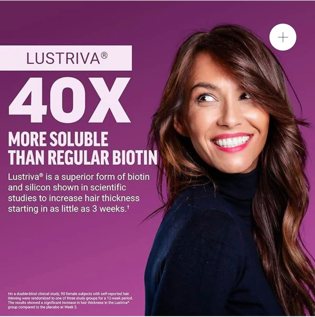 Force Factor Hair Growth Accelerator Multivitamin for Women & Men, with Lustriva, Biotin, Horsetail & Vitamins A, B12, C, D & E for Thicker Hair, Healthier Skin & Nails, 90 Capsules