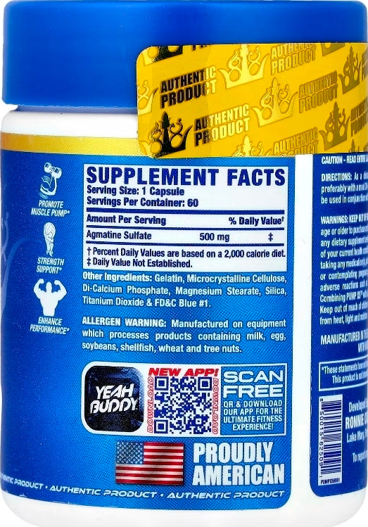Vital Edition, Pump XS™, 500 mg, 60 Capsules