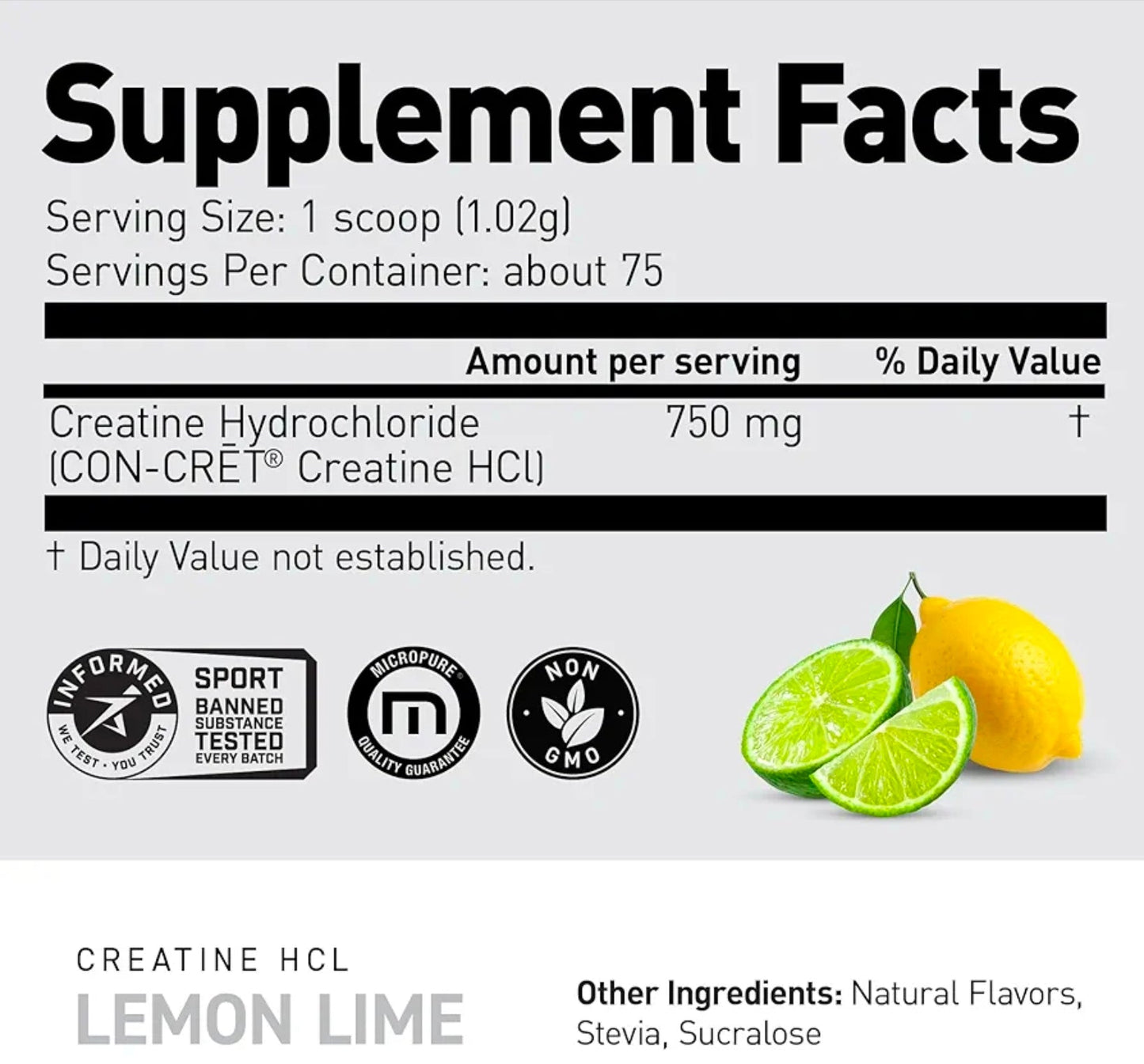 Kaged Creatine HCl Powder | 7X Concentrated vs Mono | Muscle Building & Recovery | High Absorption | No Bloating | Creatine for Men & Women | Vegan, Gluten Free | Lemon Lime | 75 Servings