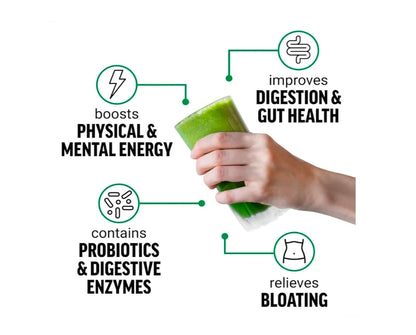 FORCE FACTOR Smarter Greens Superfoods + Energy Powder to Boost Energy & Support Digestion, Gut Health, Bloating, Greens Powder with Digestive Enzymes, Probiotics & Prebiotics, Lemon Lime, 30 Servings