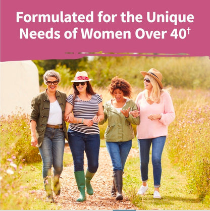 Garden of Life Multivitamin for Women 40 Plus, Organics Womens Vitamins, Hormone & Breast Health Support Blend, Vegan, 120 Tablets