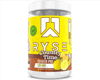 RYSE BCAA Focus Powder - Country Time Lemonade - BCAA Supplement with Electrolytes, Natural Caffeine & Cognizin Supports for Hydration, Recovery, Energy, and Focus for Men & Women - 30 Servings
