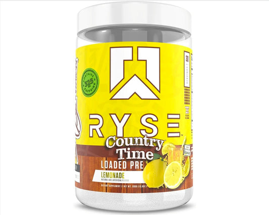 RYSE BCAA Focus Powder - Country Time Lemonade - BCAA Supplement with Electrolytes, Natural Caffeine & Cognizin Supports for Hydration, Recovery, Energy, and Focus for Men & Women - 30 Servings