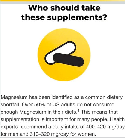 Extra Strength Magnesium 400mg Softgels | Muscle, Bone & Nerve Support | 180 Softgels – 6 Month Supply | High Potency Daily Magnesium Supplement | Gluten Free Formula