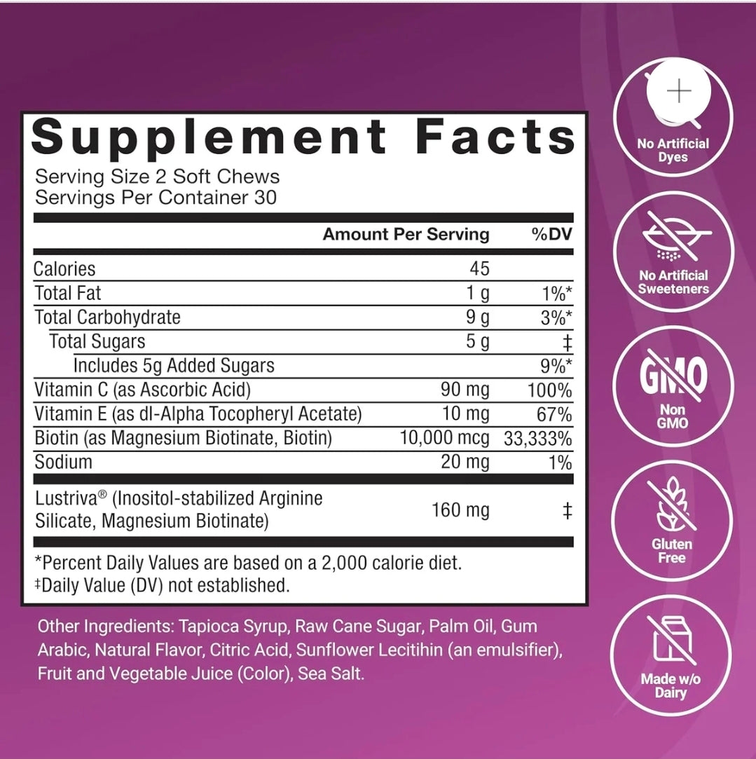 Force Factor Hair Growth Accelerator Multivitamin for Women & Men, with Lustriva, Biotin, Horsetail & Vitamins A, B12, C, D & E for Thicker Hair, Healthier Skin & Nails, 90 Capsules